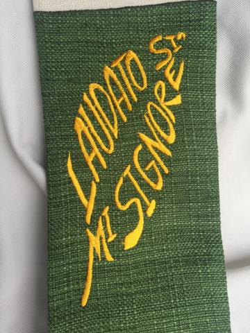 Laudato Si’ Mi Signore stitching Laudato Si’ Mi Signore stitching